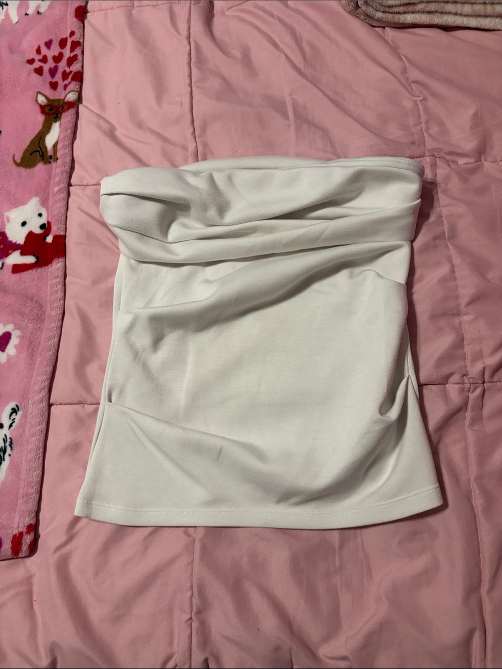 Strapless White Tube Top - Women